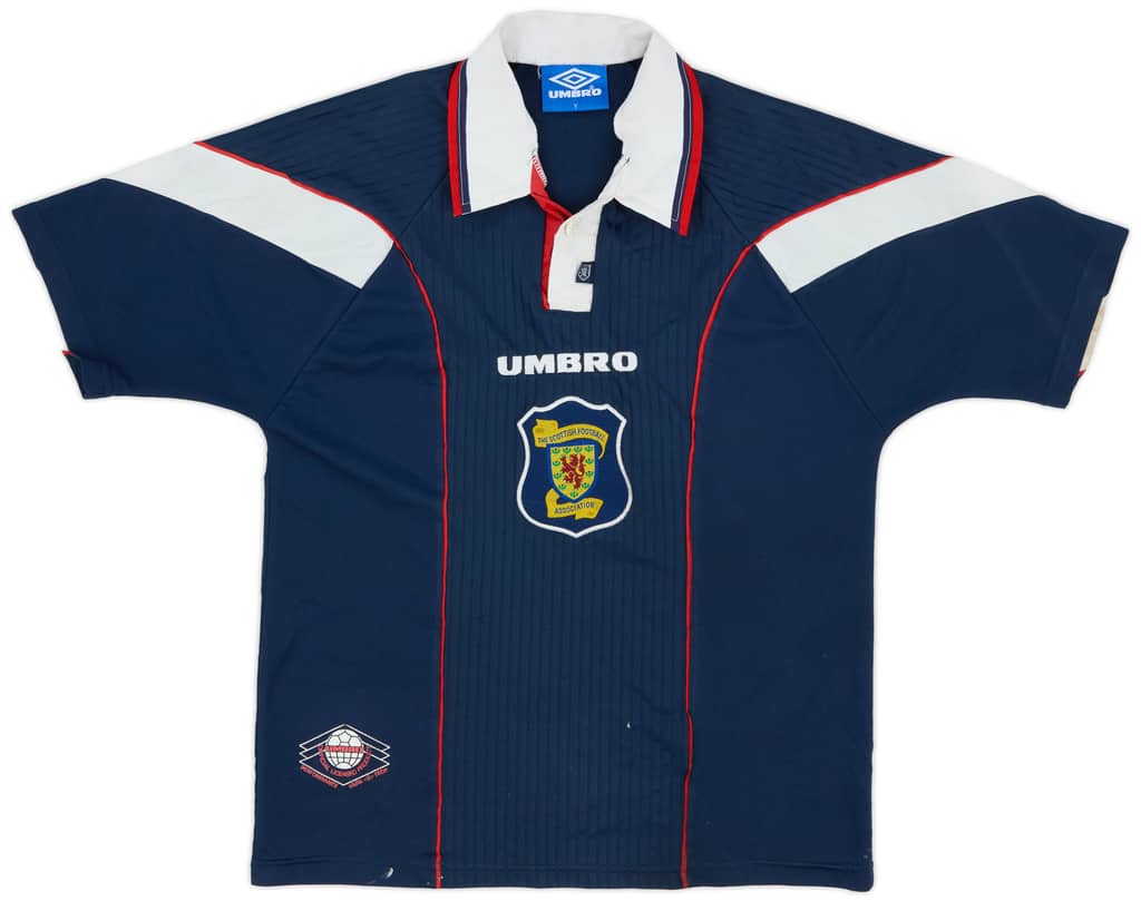 1996-98 Scotland Home Shirt - 8/10 - (Y)