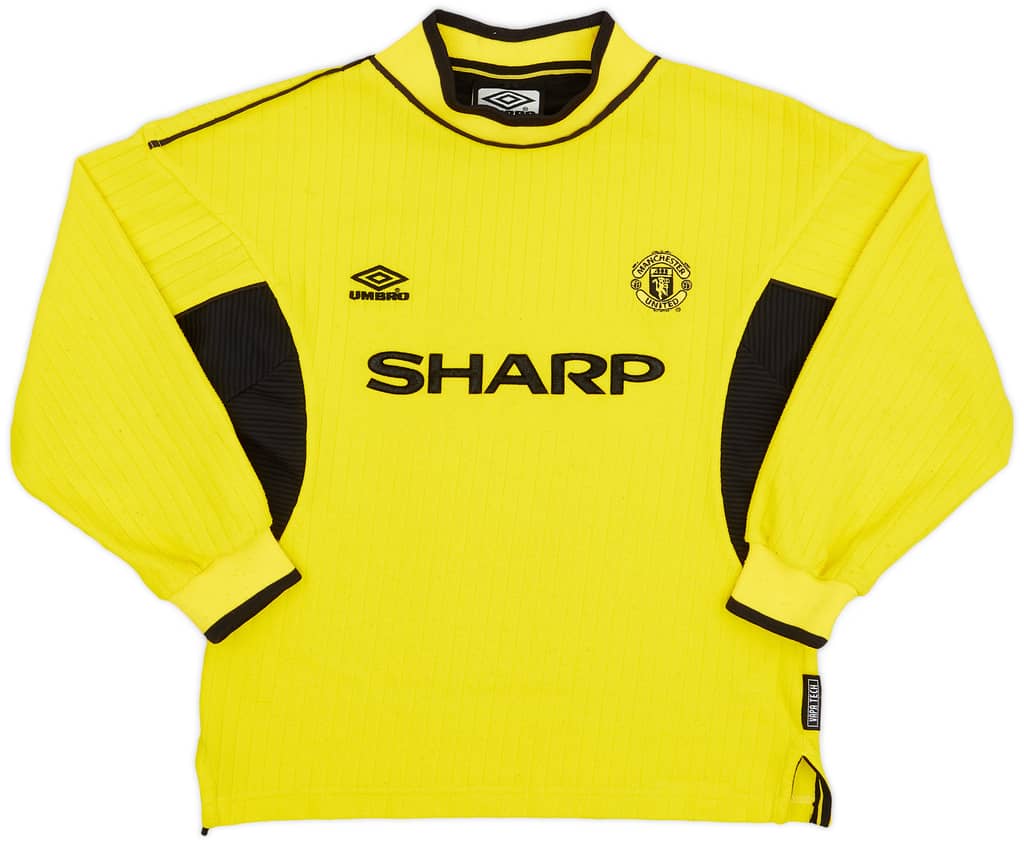 1999-00 Manchester United GK Shirt - 9/10 - (XL.Boys)