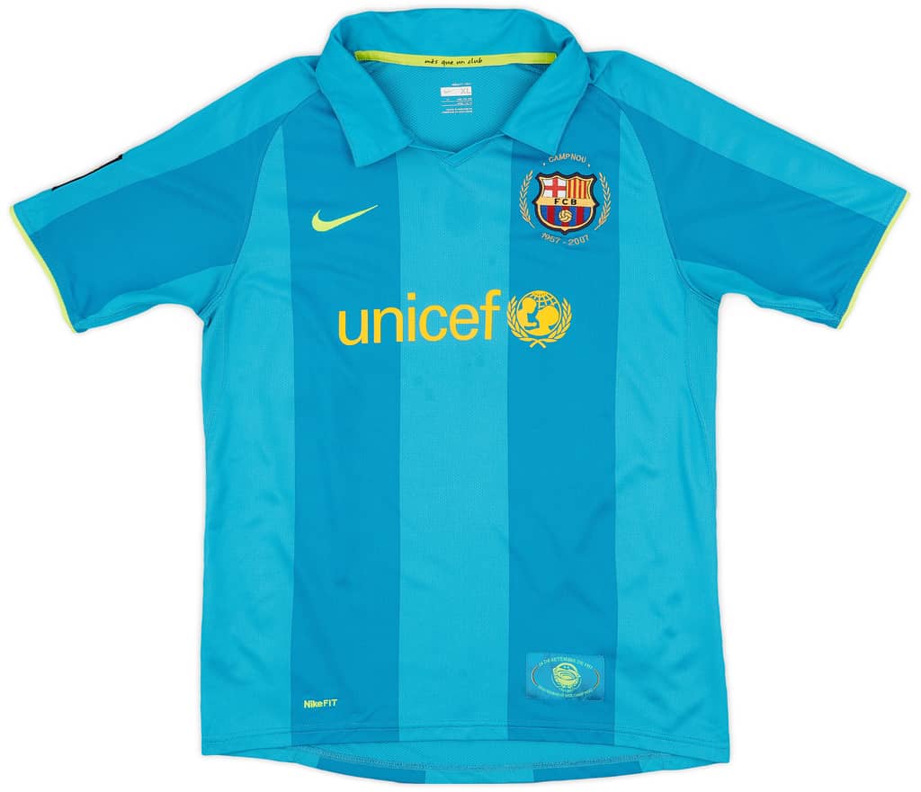 2007-09 Barcelona Away Shirt - 9/10 - (XL.Boys)