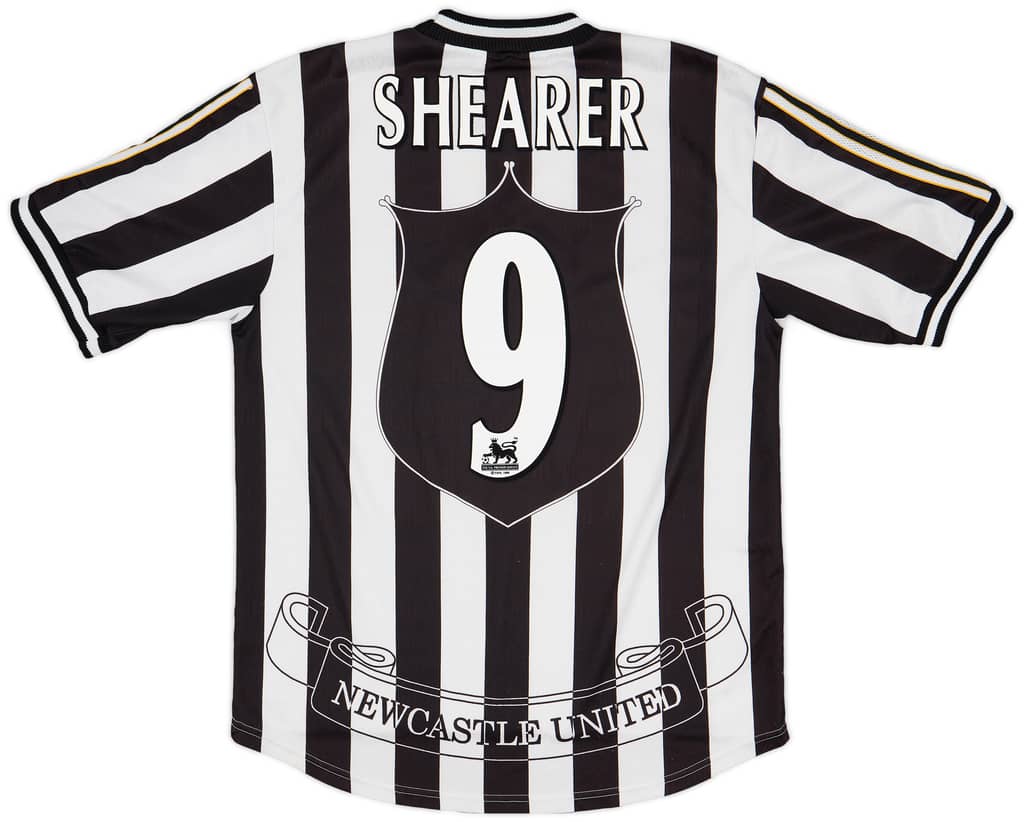 1997-99 Newcastle Home Shirt Shearer #9 - 8/10 - (L)