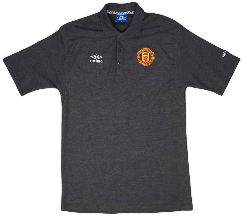 1998-99 Manchester United Umbro Polo Shirt - 9/10 - (XL)