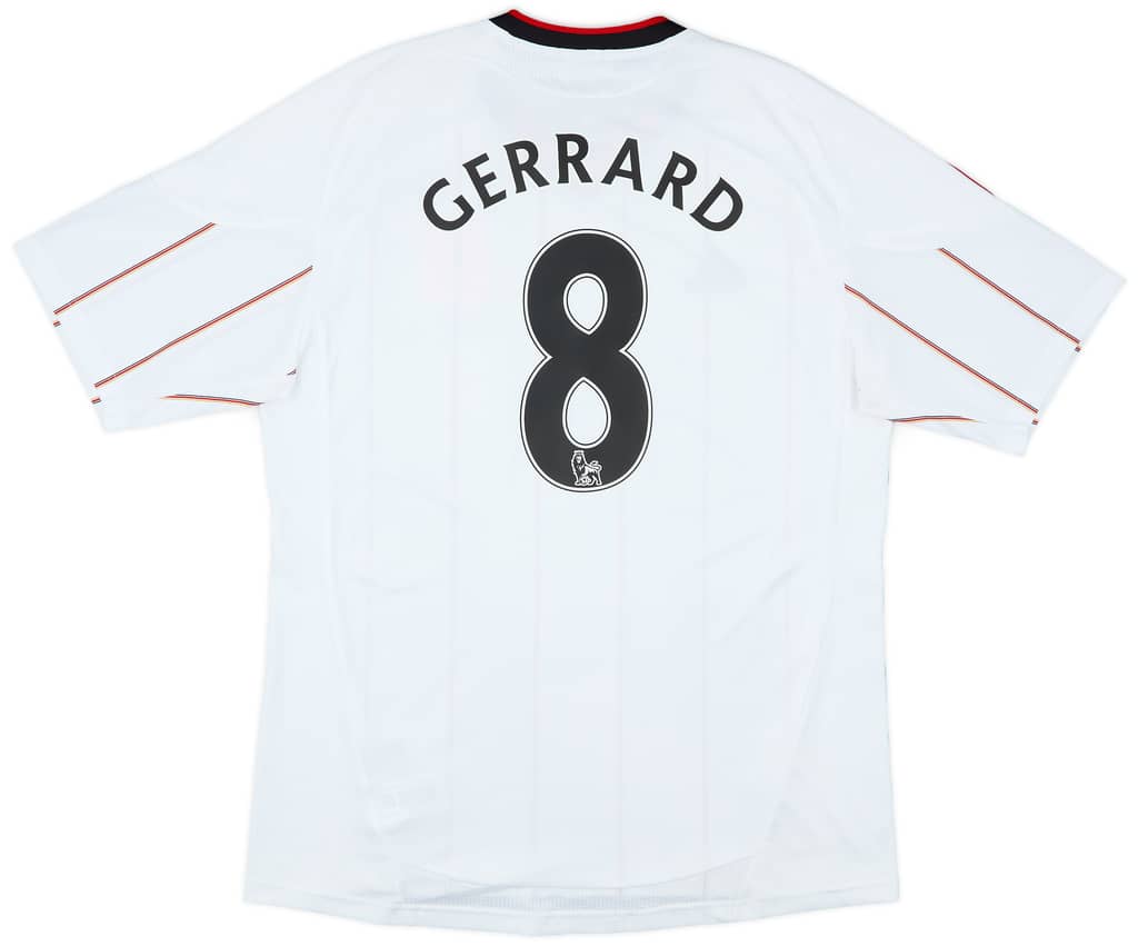 2010-11 Liverpool Away Shirt Gerrard #8 - 5/10 - (L)