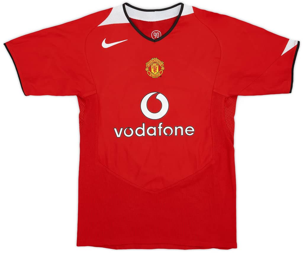 2004-06 Manchester United Home Shirt - 8/10 - (L.Boys)