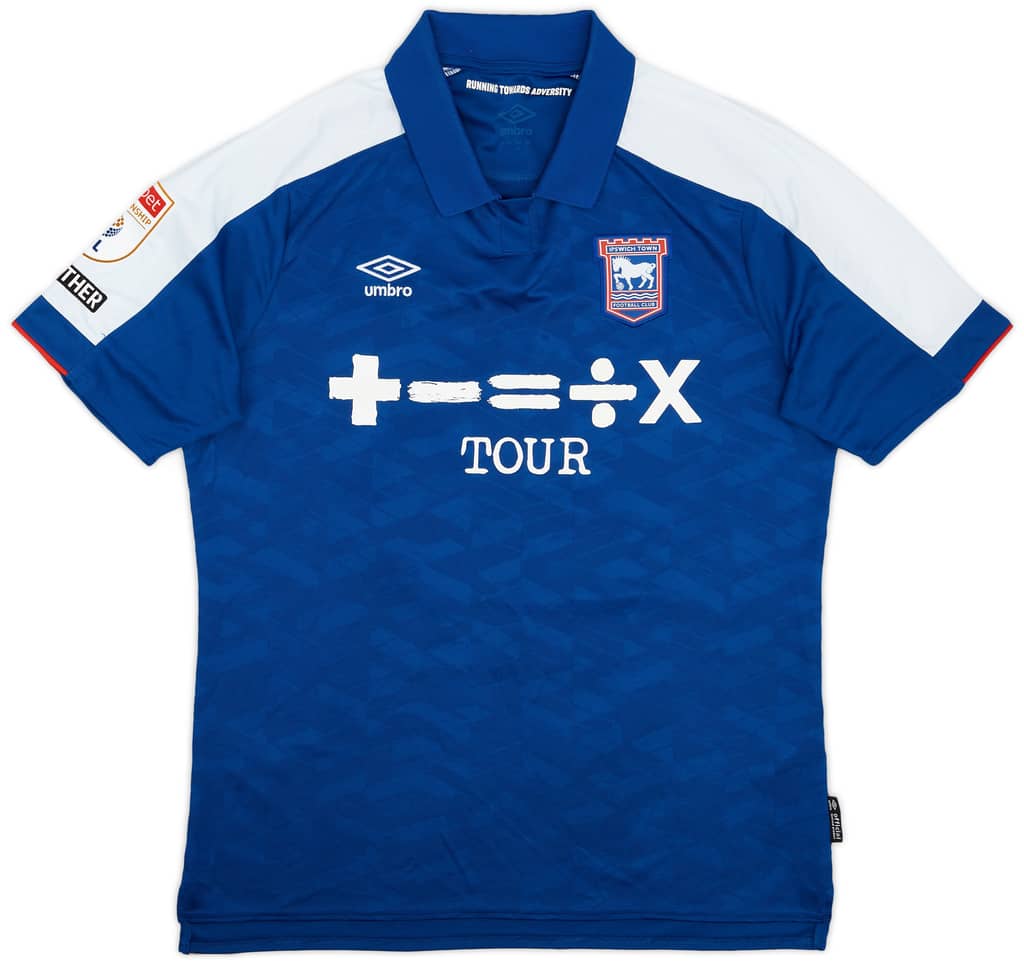 2023-24 Ipswich Match Issue Home Shirt Burgess #15