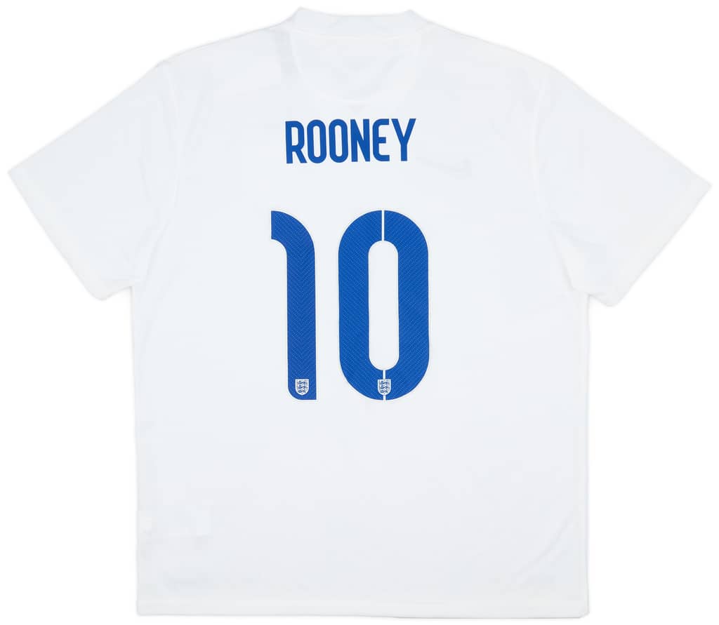2014-15 England Home Shirt Rooney #10 (XL)