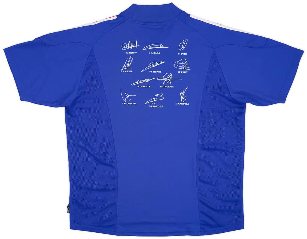 2002-04 France 'Signed' Home Shirt - 8/10 - (XL)