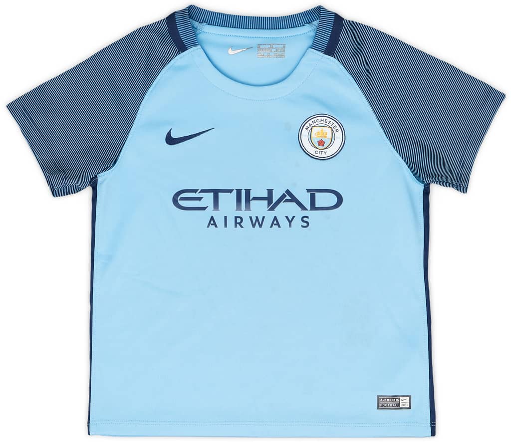 2016-17 Manchester City Home Shirt - 6/10 - (5-6 Years)