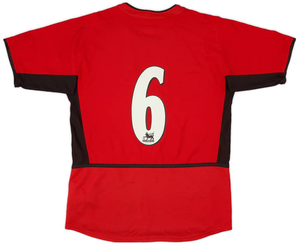 2002-04 Manchester United Home Shirt #6 - 8/10 - (M.Boys)
