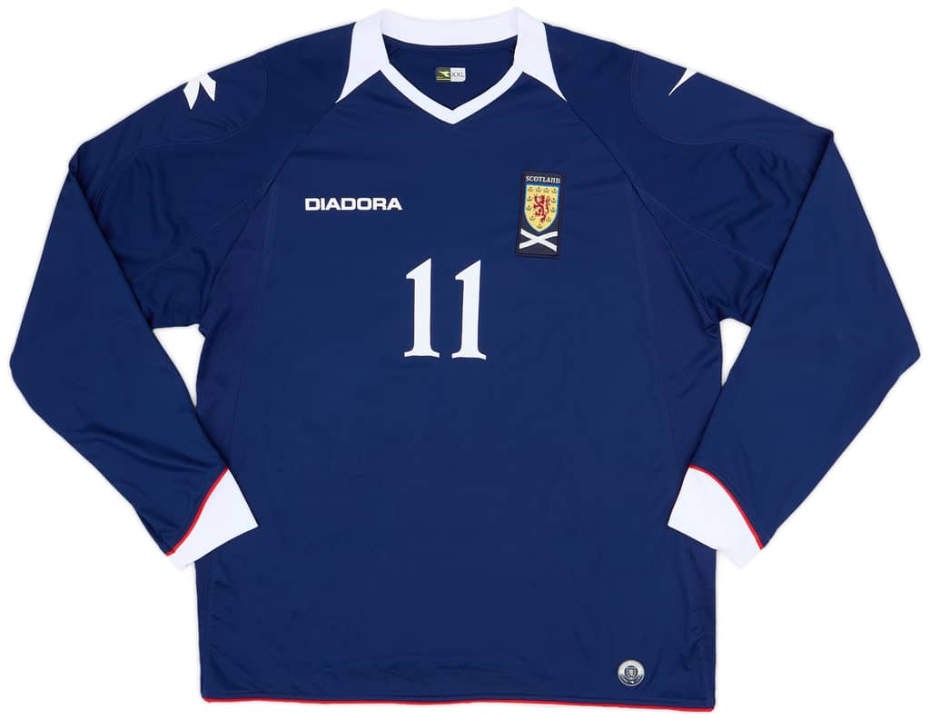 2008-09 Scotland Home L/S Shirt #11 - 9/10 - (XXL)