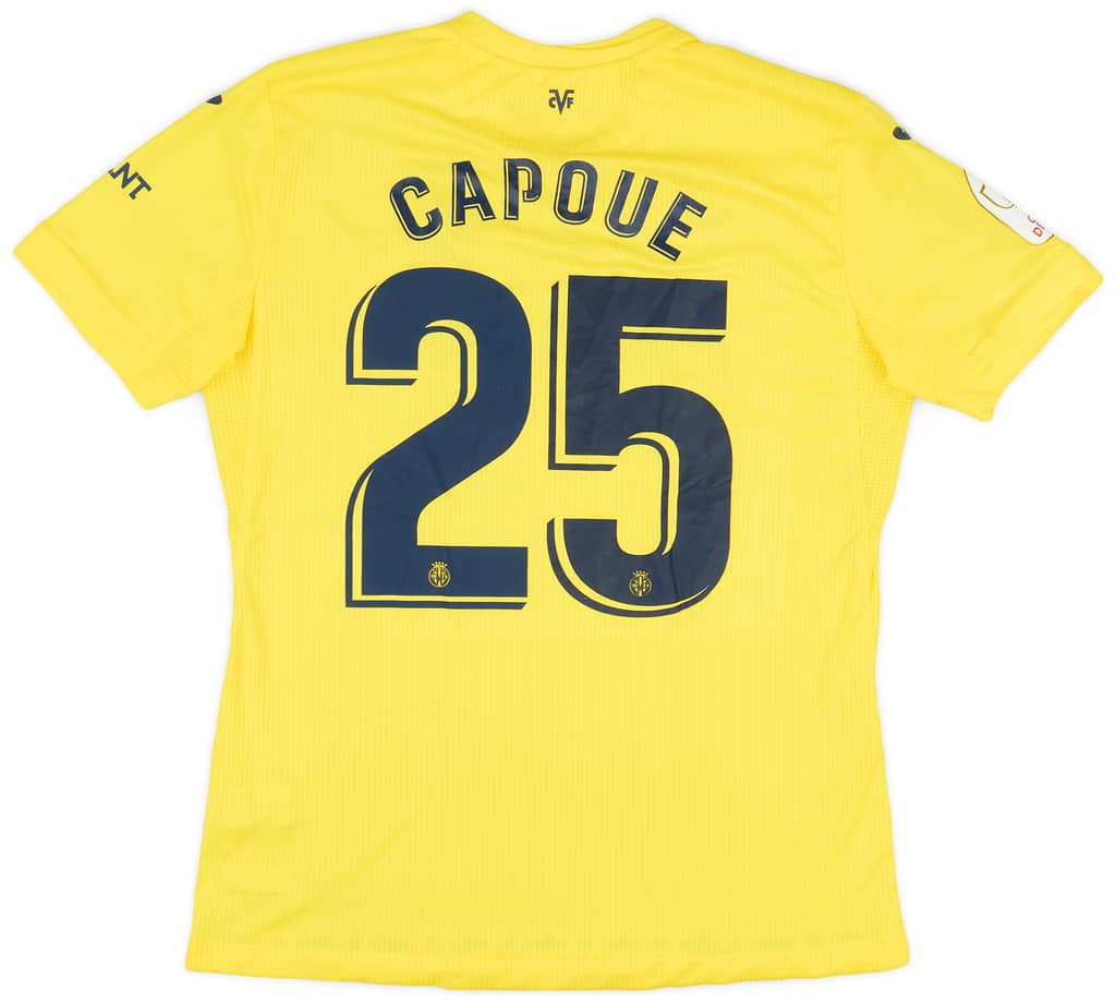 2020-21 Villarreal Match Issue Copa del Rey Home Shirt Capoue #25