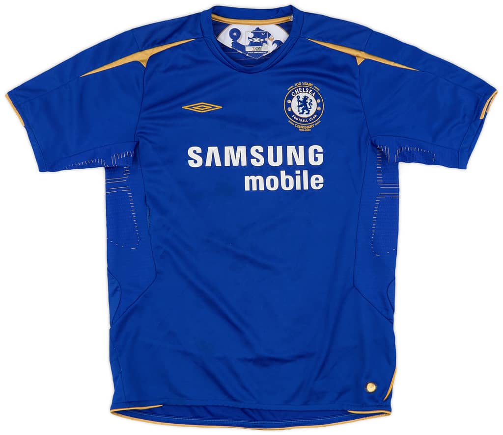 2005-06 Chelsea Centenary Home Shirt - 8/10 - (XL.Boys)