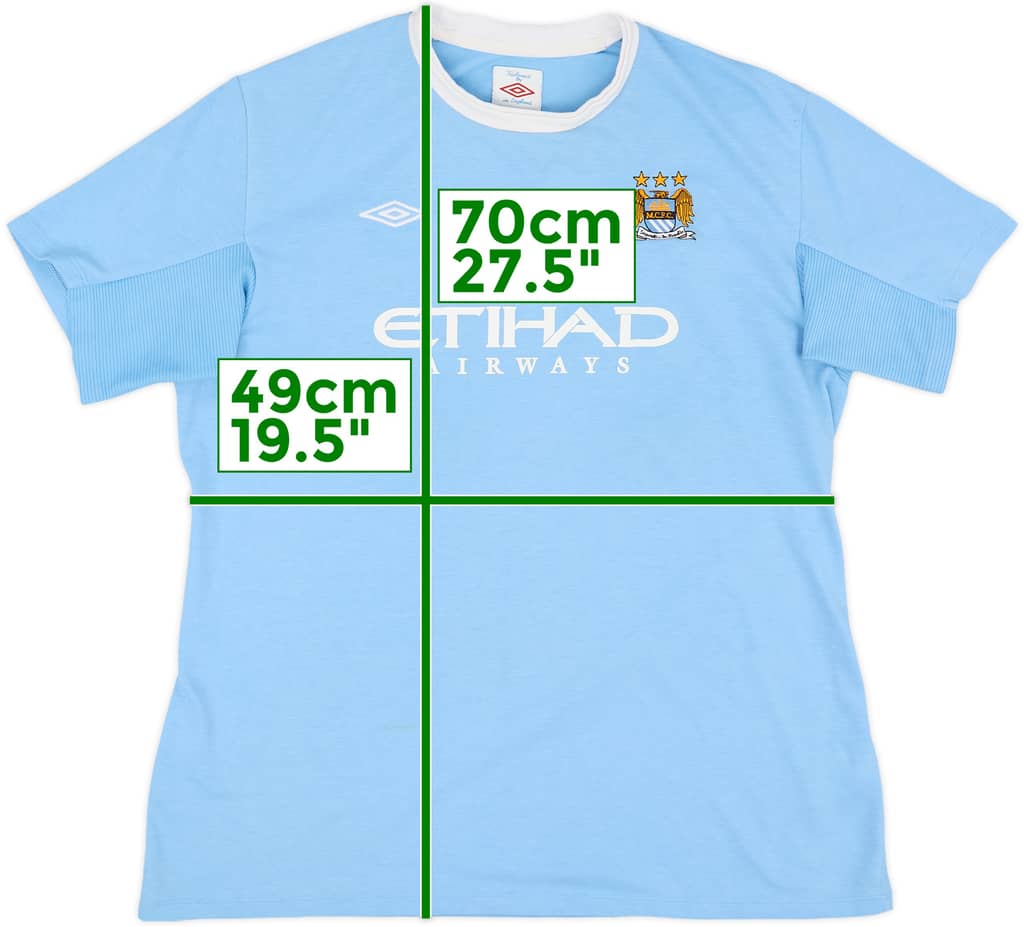 2009-10 Manchester City Home Shirt - 7/10 - (Women's XL)