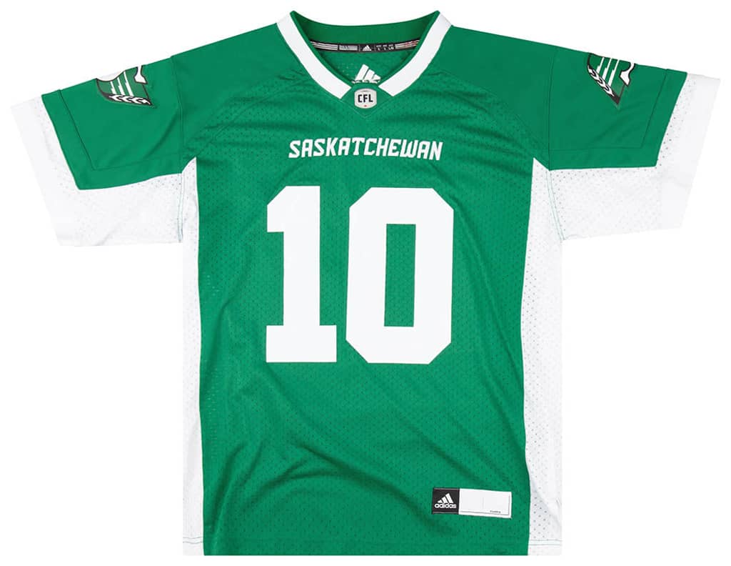 2016-17 Saskatchewan Roughriders Muamba #10 adidas Jersey (Home) L