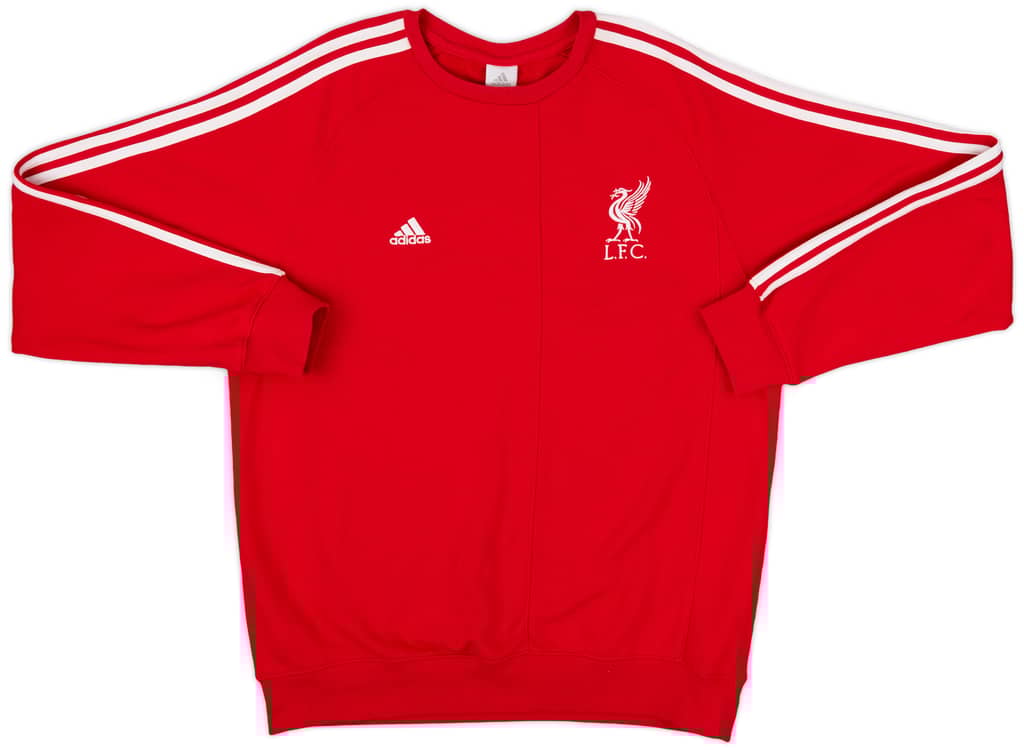 2009-10 Liverpool adidas Sweat Top - 9/10 - (XXL)