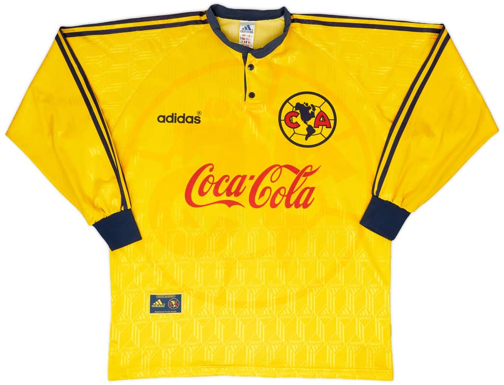 1996-98 Club América De Utilería Local L/S Camiseta #18