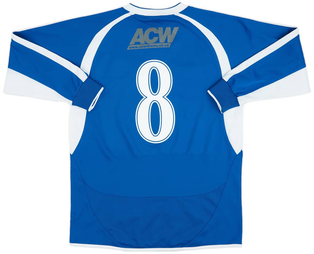 2007-09 Boston United 75th Anniversary Away L/S Shirt #8 - 8/10 - (S/M)