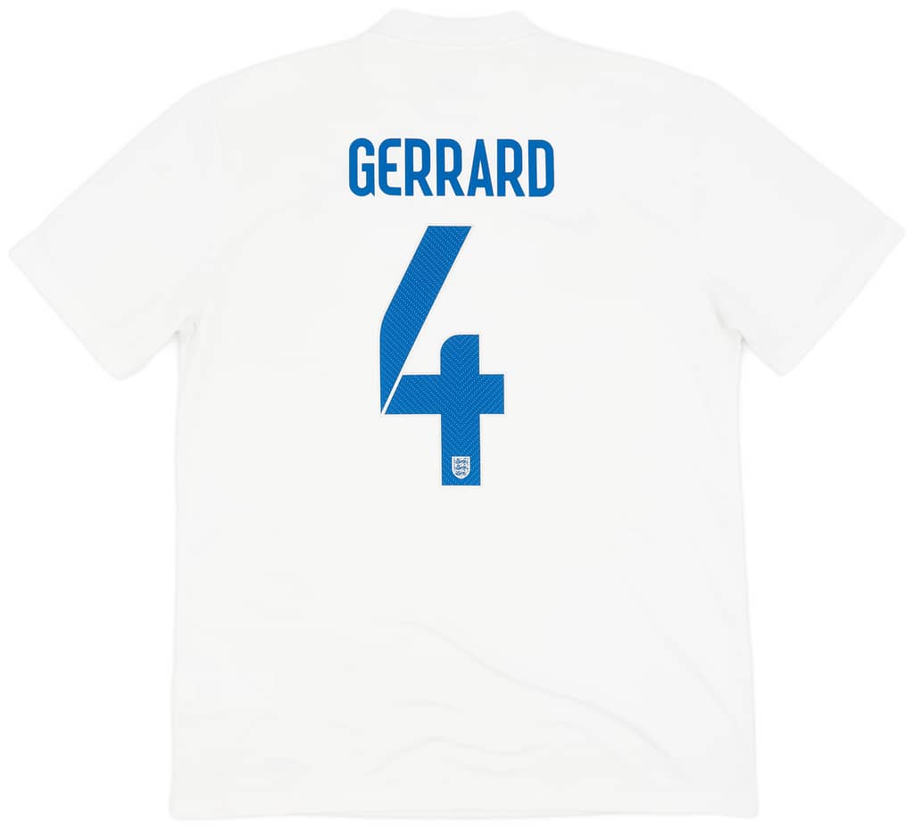 2014-15 England Home Shirt Gerrard #4 - 7/10 - (L)