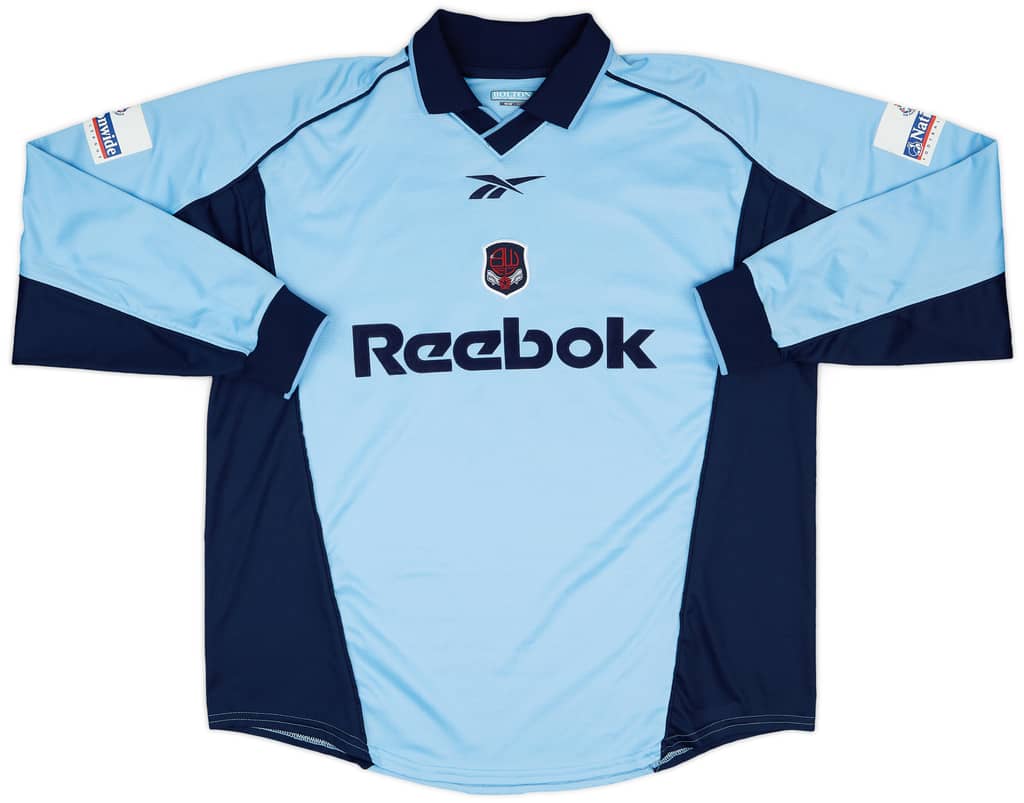 2000-01 Bolton Match Issue Away L/S Shirt O'Kane #2