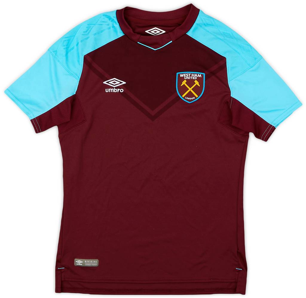 2017-18 West Ham Home Shirt - 9/10 - (M.Boys)
