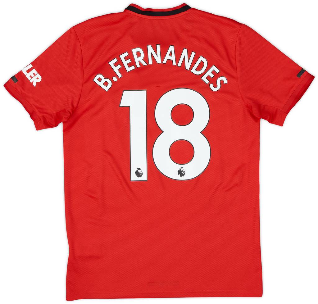 2019-20 Manchester United Home Shirt B.Fernandes #18 - 6/10 - (M)