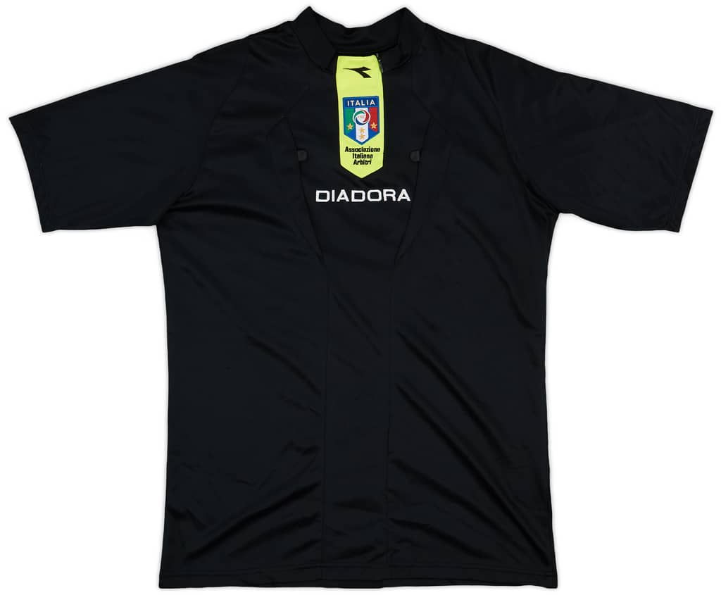 2009-10 Italy FIGC Diadora Referee Shirt - 9/10 - (S)