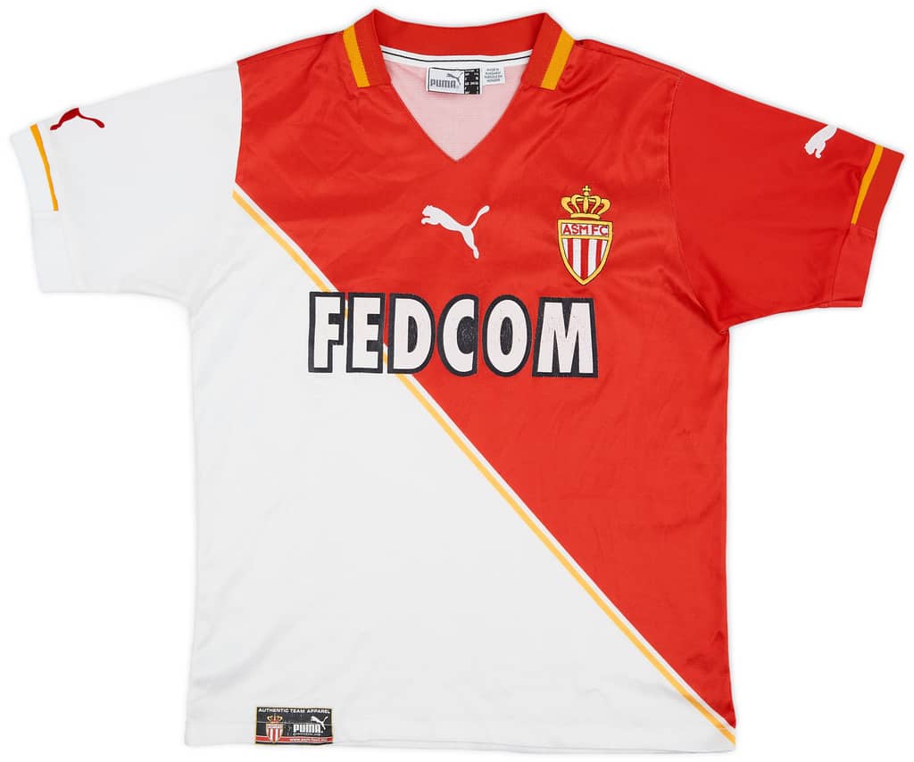 2001-02 Monaco Home Shirt - 6/10 - (XL.Boys)