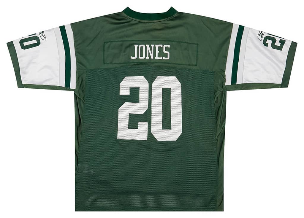 2008-09 New York Jets Jones #20 Reebok On Field Jersey (Home) XXL
