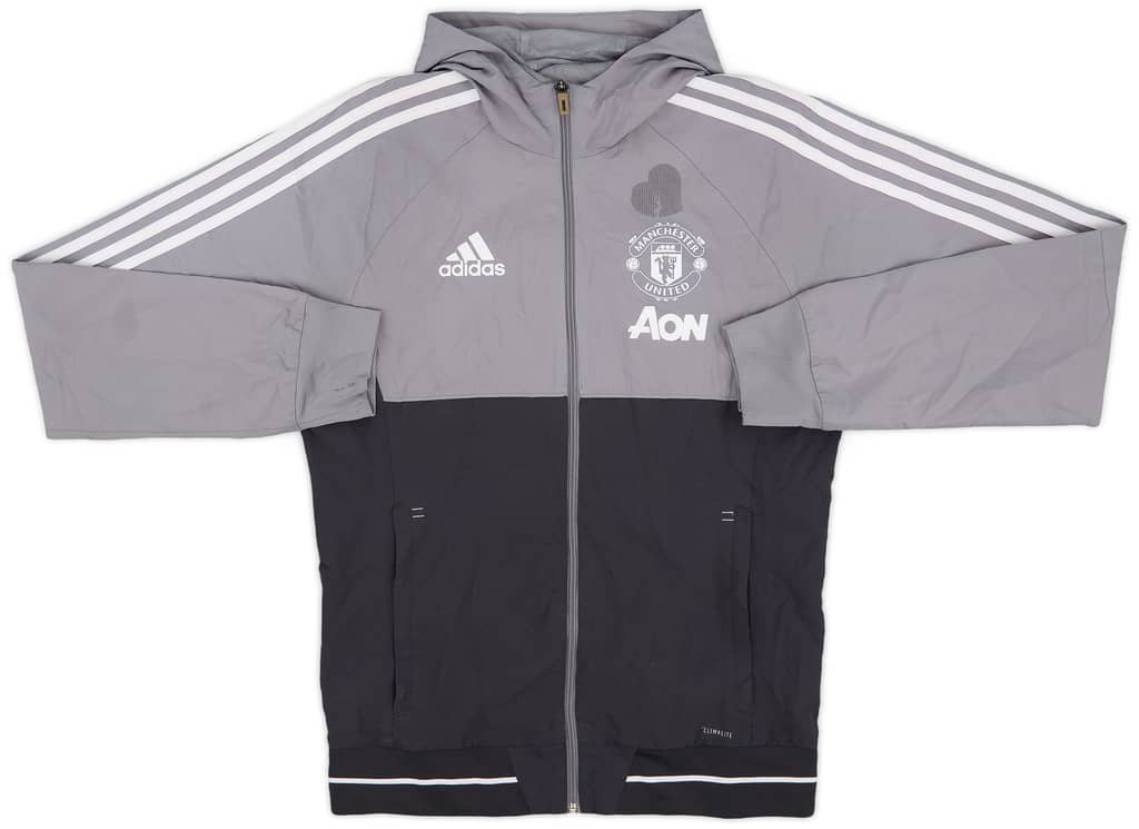 2017-18 Manchester United adidas Hooded Track Jacket - 5/10 - (S)