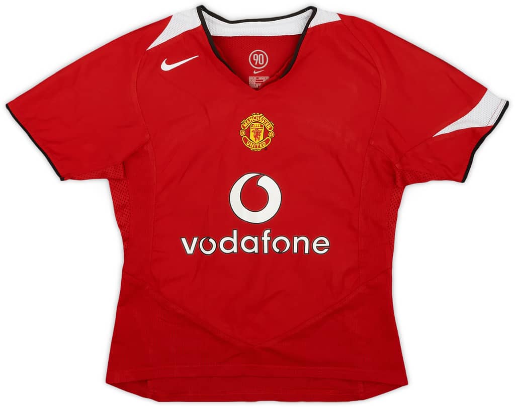 2004-06 Manchester United Home Shirt - 7/10 - (Women's XS)