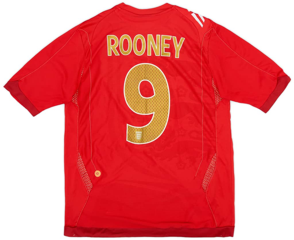 2006-08 England Away Shirt Rooney #9 - 8/10 - (M)