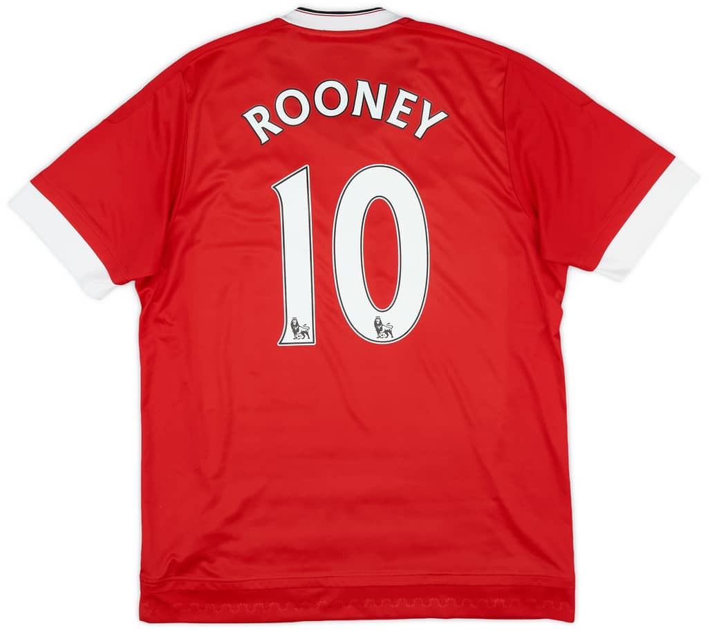 2015-16 Manchester United Home Shirt Rooney #10 - 6/10 - (L)
