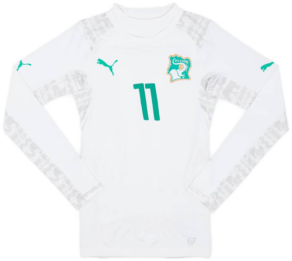 2014-16 Ivory Coast Player Issue ACTV Third L/S Shirt Drogba #11 - 9/10 - (S)