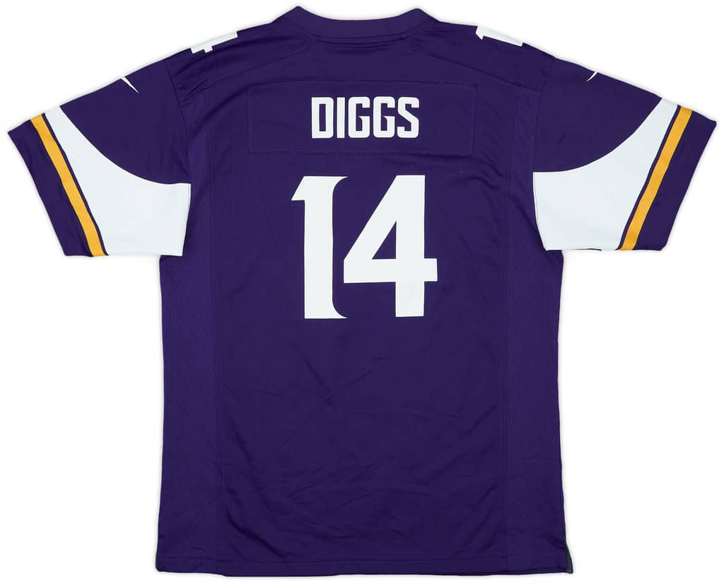 2015-19 Minnesota Vikings Diggs #14 Nike Game Home Jersey - 7/10 - (XL.Boys)