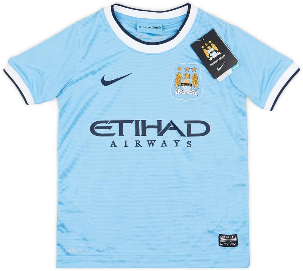 2013-14 Manchester City Home Shirt (S.Boys)
