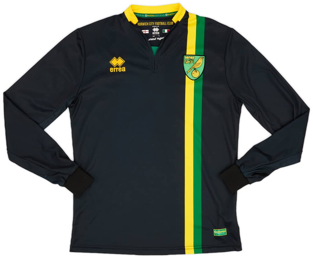 2016-17 Norwich Away L/S Shirt - 8/10 - (L)