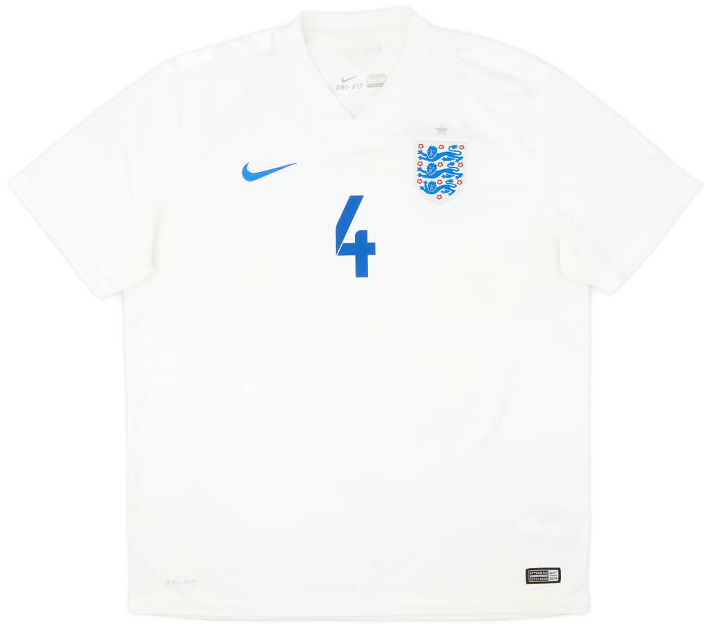 2014-15 England Home Shirt Gerrard #4 - 8/10 - (XL)