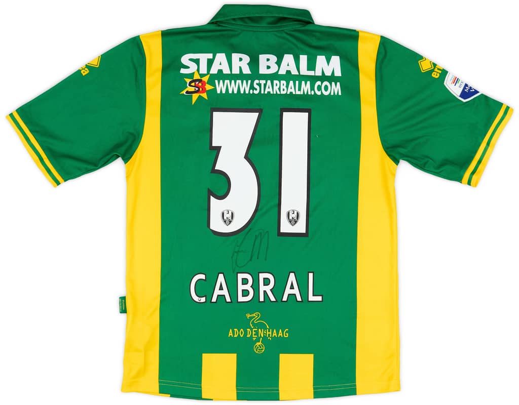 2013-14 ADO Den Haag Match Issue Home Shirt Cabral #31