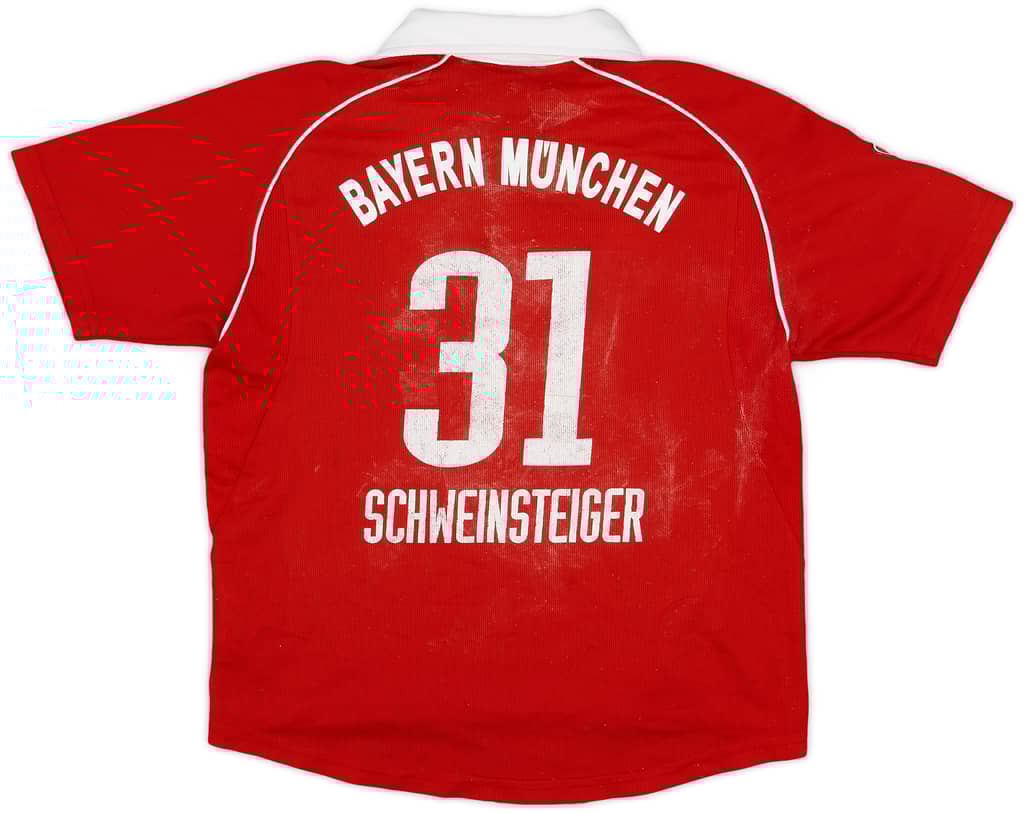 2005-06 Bayern Munich Home Shirt Schweinsteiger #31 - 5/10 - (M.Boys)
