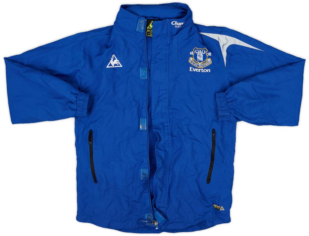 2011-12 Everton Le Coq Sportif Hooded Rain Jacket - 6/10 - (XL.Boys)