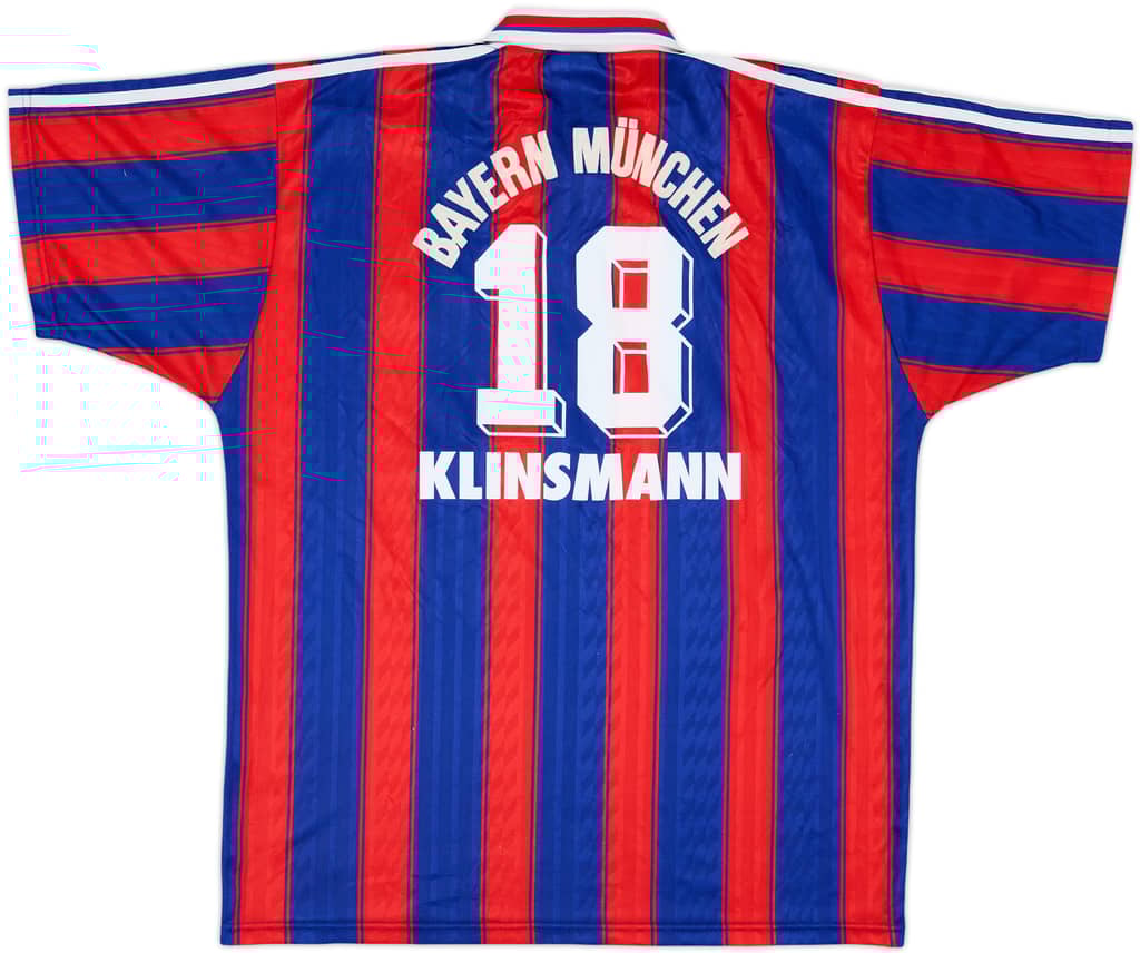 1995-97 Bayern Munich Home Shirt Klinsmann #18 - 6/10 - (XL)