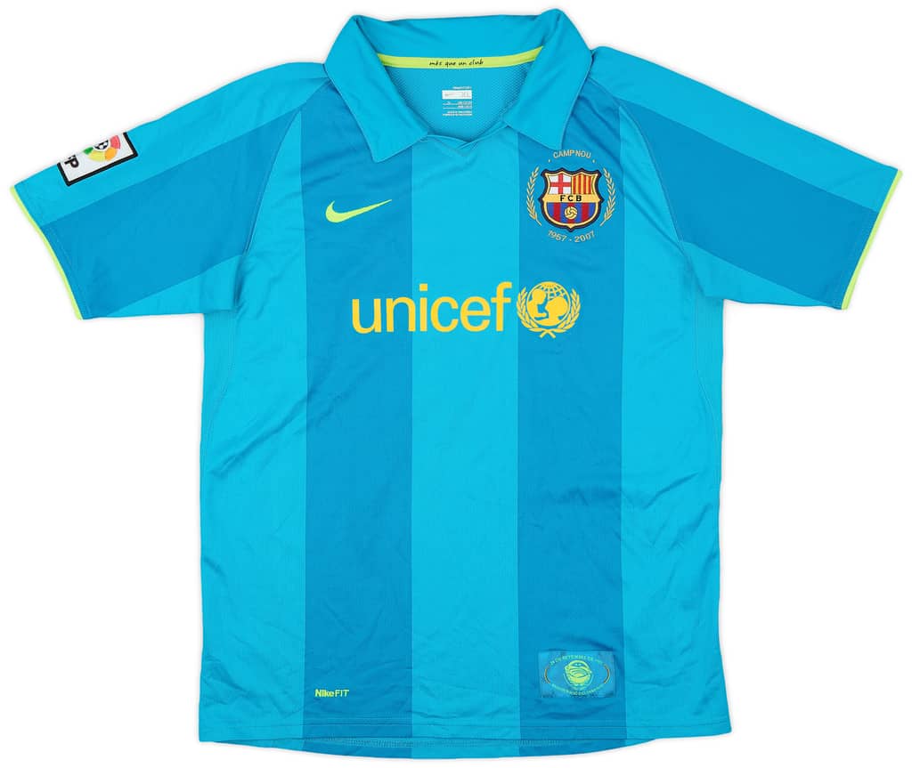 2007-09 Barcelona Away Shirt - 8/10 - (XL.Boys)