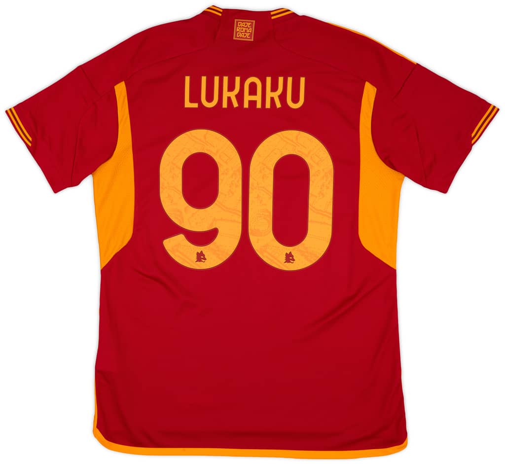 2023-24 Roma Home Shirt Lukaku #90 (L)
