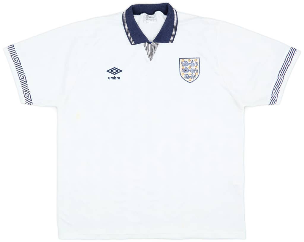 1990-92 England Home Shirt - 6/10 - (L)
