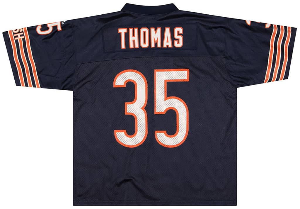 2001 Chicago Bears Thomas #35 adidas Jersey (Home) L