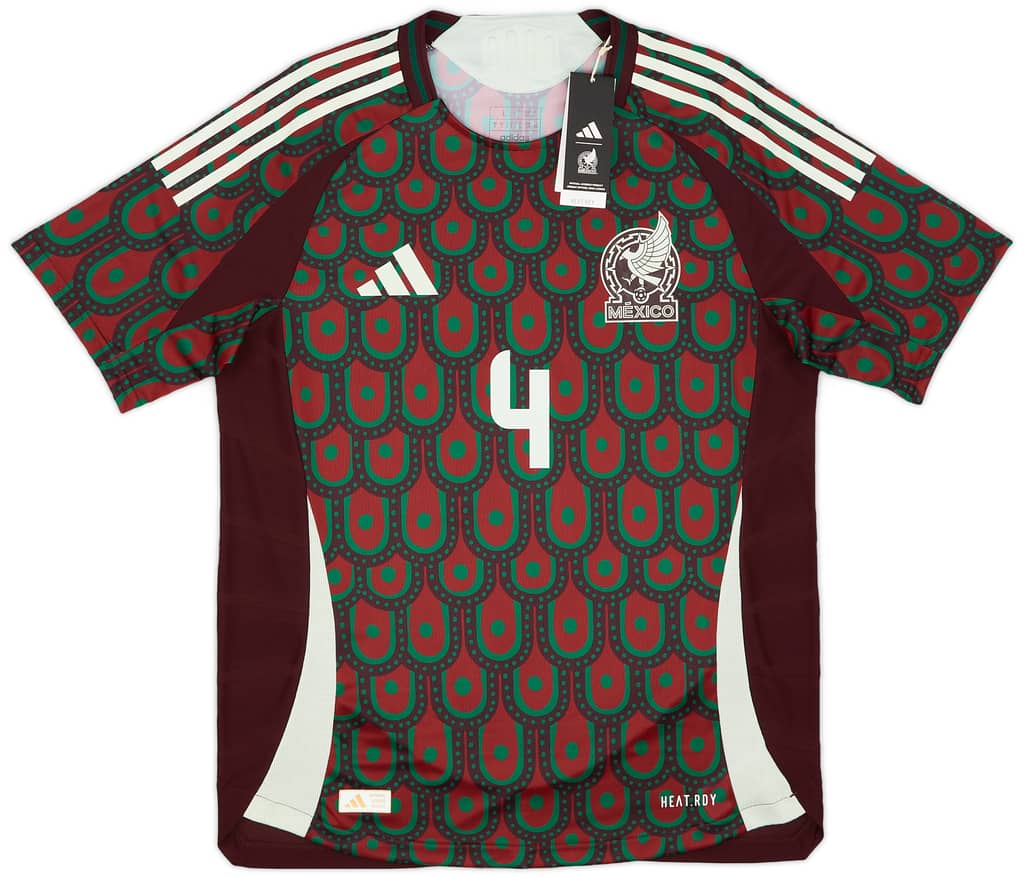 2024-25 Mexico Authentic Home Shirt E.Alvarez #4