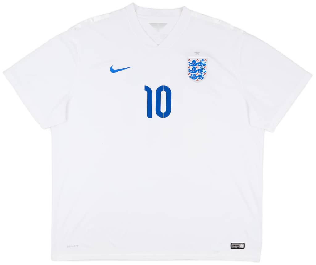 2014-15 England Home Shirt Rooney #10 - 9/10 - (3XL)