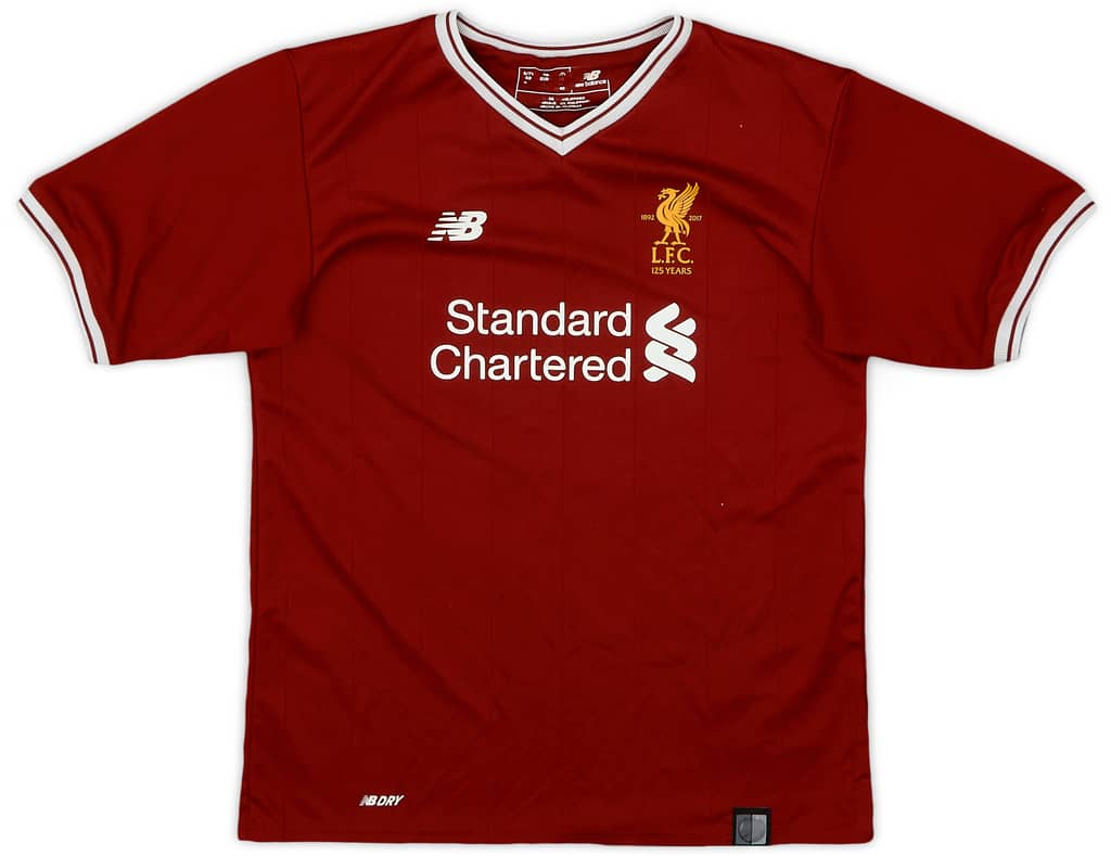 2017-18 Liverpool 125 Years Home Shirt - 7/10 - (6-7 Years)