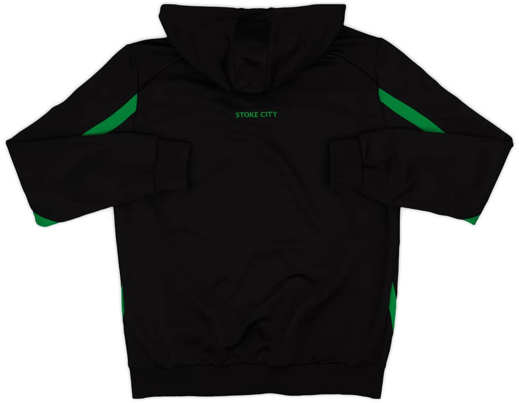 2021-22 Stoke City Macron Hooded Track Jacket - 8/10 - (L)