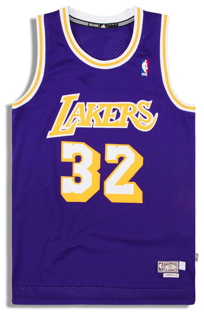 1986-91 LA Lakers Johnson #32 adidas Hardwood Classics Swingman Jersey (Away) S