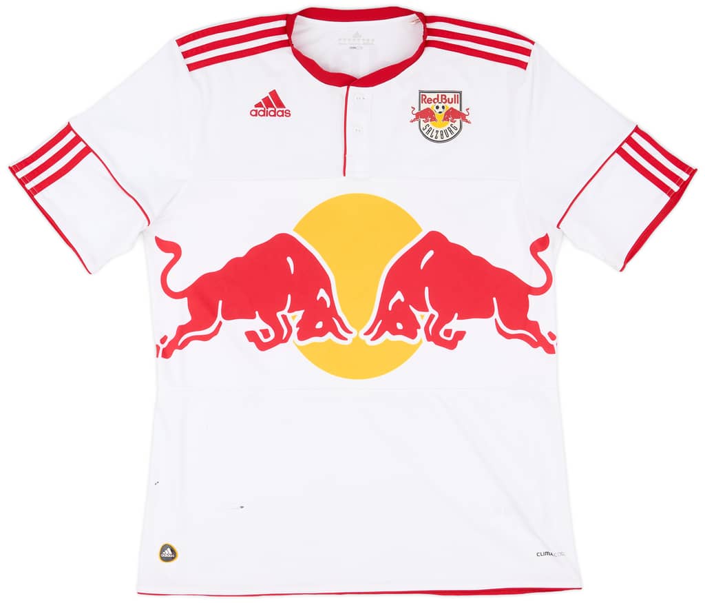 2010-12 Red Bull Salzburg Signed Home Shirt - 6/10 - (L)